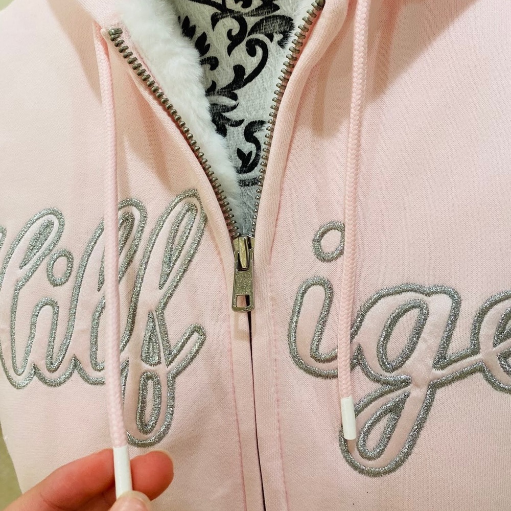 COPY - Tommy Hilfiger Pink Zipper Hoodie - Picture 4 of 6